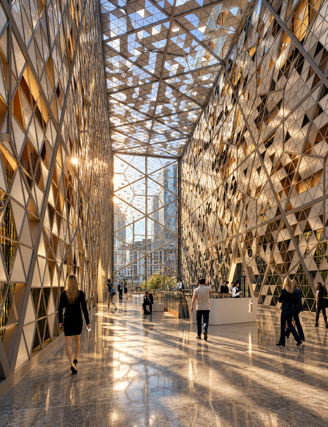 Halkbank Financial Center Entrance Atrium, Istanbul